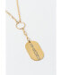 Фото #1 товара KC Chic Designs 316L It Girl Gold-Tone Dog Tag Necklace