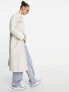 Фото #4 товара Selected Femme coated trench coat in cream