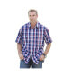 Фото #1 товара Big & Tall Short-Sleeve Plaid Sport Shirt