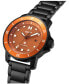 ფოტო #4 პროდუქტის Men's Cali Diver Ionic Plated Black Stainless Steel Watch 40MM