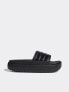 Фото #1 товара adidas Originals Adilette platform sliders in black