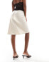 Фото #2 товара Pimkie lowrise satin bias midi skirt in cream