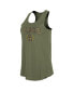 Women's Olive Los Angeles Dodgers Armed Forces Day Tank Top