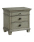 Clovis 3- Drawer Nightstand with USB