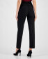 ფოტო #2 პროდუქტის Petite Pull-On Straight-Leg Pants