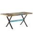 Фото #1 товара Dining Table 63"x31.5"x29.9" Solid Reclaimed Wood