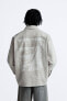 Фото #4 товара Куртка-рубашка с контрастными швами ZARA