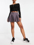 Фото #2 товара Reclaimed Vintage skort in charcoal