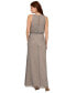 Women's Beaded Blouson Halter Gown