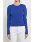 ფოტო #1 პროდუქტის Women's Puff Sleeve Knit Top