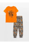 Фото #5 товара Детский пижамный комплект LC WAIKIKI LCW DREAM с короткими рукавами и принтом велосипедного воротника