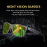 Фото #12 товара DUCO Men's and Women's Polarised Anti-Glare Night Driving Glasses HD Night Vision Yellow Driving Glasses