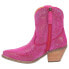 Фото #3 товара Dingo Rhinestone Cowgirl Round Toe Cowboy Booties Womens Pink Casual Boots DI577