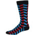 K. Bell Men's 3D Zig Zag Sock Black One Size - 61762M