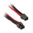 Фото #1 товара SilverStone 6-Pin-PCIe zu 6-Pin-PCIe Kabel 250mm - schwarz/rot