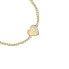 Gold-plated romantic bracelet with Passioni SAUN13 crystals