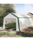 Large Growing Greenhouse Nursery w/ Windows Roll Up Door PE Cover
