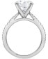 ფოტო #3 პროდუქტის Certified Lab Grown Diamond Pave Set Engagement Ring (3-7/8 ct. t.w.) in 14k White Gold