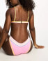 Фото #8 товара River Island stitch detail triangle bikini top in pink