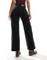 Free People benji relaxed wide leg jeans in black