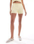 ASOS DESIGN knitted shorts co ord in lemon Желтый, S - EU 36-38 - фото #2