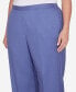 Plus Size Worth Avenue Women's Avenue Classic Short Length Pant