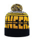 Фото #3 товара Men's Navy and Gold West Virginia Mountaineers Colossal Cuffed Knit Hat with Pom