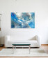Фото #6 товара 'Subtle Blues I' Frameless Free Floating Tempered Glass Panel Graphic Wall Art, 32" x 48"