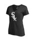 Фото #3 товара Women's Black Chicago White Sox Team Wordmark T-shirt
