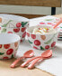 Фото #2 товара Berries Cherries Dessert Bowl Set of 6