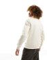 Dickies oakport 1/4 zip fleece sweatshirt in stone XS - фото #4