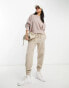 Фото #8 товара Nike Mini Swoosh extra oversized crop sweatshirt in taupe