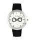 ფოტო #1 პროდუქტის Quartz The 6100 White Dial, Canvas-Overlaid Black Polyurethane Strap Watch 43mm