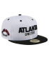 ფოტო #1 პროდუქტის Men's White Atlanta United FC Throwback Mesh 59FIFTY Fitted Hat