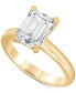 ფოტო #1 პროდუქტის Certified Lab Grown Emerald-Cut Solitaire Engagement Ring (3 ct. t.w.) in 14k Gold