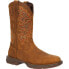 Durango Rebel Waterproof Square Toe Cowboy Mens Brown Casual Boots DDB0361