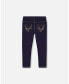 ფოტო #3 პროდუქტის Baby Girls Baby Dark Blue Denim Jeggings