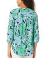 Women's Paisley-Print 3/4-Sleeve Tunic Top