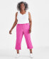 Фото #1 товара Plus Size Curvy Roll-Cuff Capri Jeans, Created for Macy's