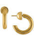 ფოტო #1 პროდუქტის 18k Gold-Plated Medium C-Hoop Earrings, 1.18"