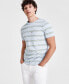 Фото #1 товара Men's Classic-Fit Stripe Pocket T-Shirt