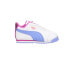 Фото #1 товара Puma Roma Glitz Glam Slip On Toddler Girls Purple, White Sneakers Casual Shoes