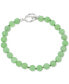 Dyed Green Jade Toggle Bracelet (Also available in Onyx)