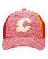 Фото #3 товара Men's Heather Red Calgary Flames Defender Flex Hat