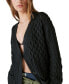 ფოტო #2 პროდუქტის Women's Mixed Cable Cardigan Sweater