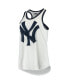 Women's White New York Yankees Tater Racerback Tank Top