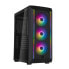 SilverStone FARA 511Z - Midi Tower - PC - Black - ATX - micro ATX - Mini-ATX - Plastic - Steel - Tempered glass - Gaming