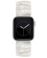 Women's Ivory Marbled Acetate Expansion Bracelet designed for 38/40/41mm Apple Watch
