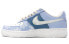 Фото #5 товара 【定制球鞋】 Nike Air Force 1 Low '07 圣诞节主题定制 圣诞夜 圣诞老人 雪花 涂鸦 情侣 达芬奇定制 低帮 板鞋 男女同款 灰蓝 / Кроссовки Nike Air Force CW2288-111