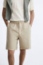 Jogger waist bermuda shorts